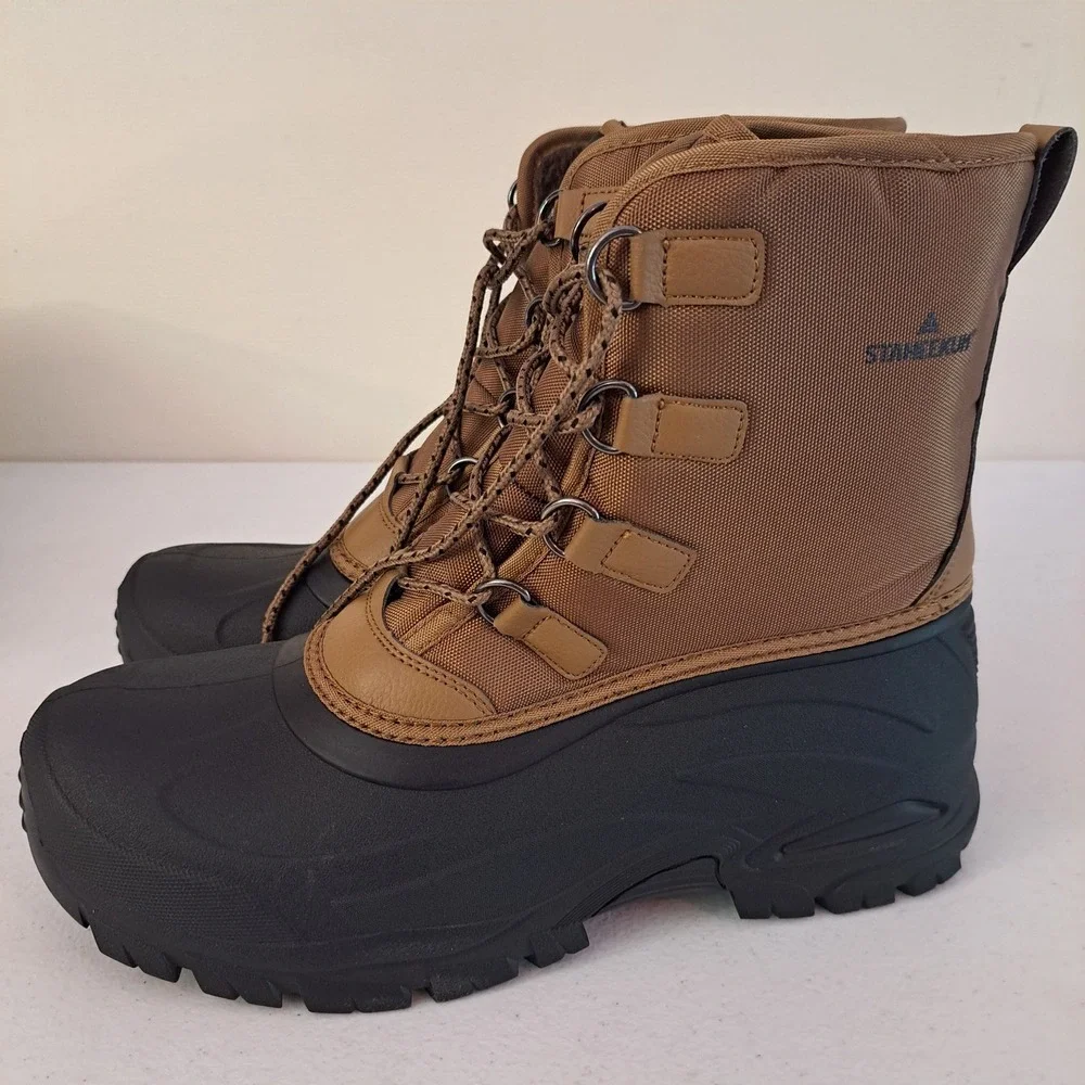 Staheekum Snow Boot Mens Size 13 Brown Insulated‎ Waterproof -20F Rated 1260-798